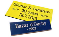 Gravure plaquette