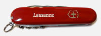 Gravure couteau suisse, Lausanne Gravure couteau suisse, Lausanne