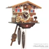 Coucou type chalet suisse - Peint a la main