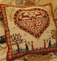 Coussin brodé traditionnel