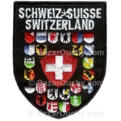 Insignia de costura de cantones suizos