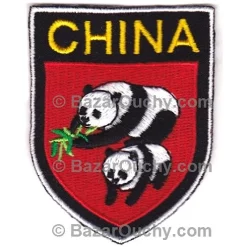Parche de costura de panda chino