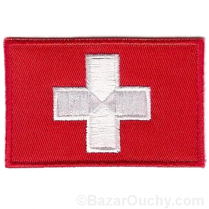 Toppa da cucire Swiss Cross - Rettangolo