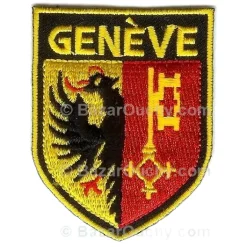 Ecusson à coudre Genève - Aigles noir