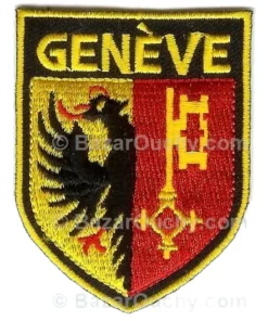 Ecusson à coudre Genève - Aigles noir