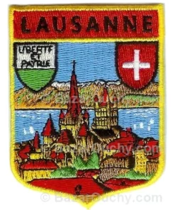 Ecusson à coudre Lausanne Jaune