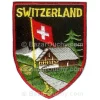 Insignia de costura suiza - chalet suizo