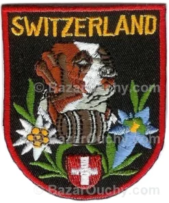Ecusson coudre suisse - Saint-Bernard