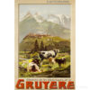 Poster Gruyere retro poster