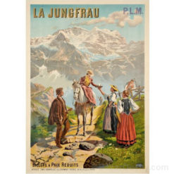 Poster Jungfrau retro poster
