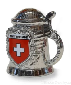 Dé à coudre - Forme chope - Croix suisse