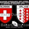 Valais patches and Swiss sticker