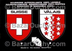 Patch vallesane e adesivo svizzero