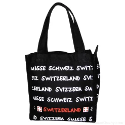 Borsa svizzera con scritta