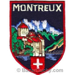 Montreux sew-on badge - Chillon - Black