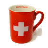 Red Swiss cross mug