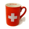 Tasse croix suisse rouge