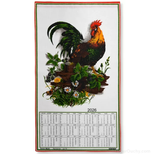 Calendrier en tissu Suisse 2026 - 19.2693 - Coq