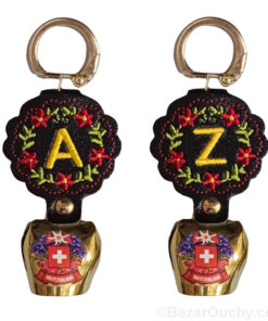 Cloche suisse petite - Lettre alphabet A à Z