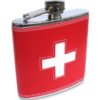 Flask cross swiss red flask