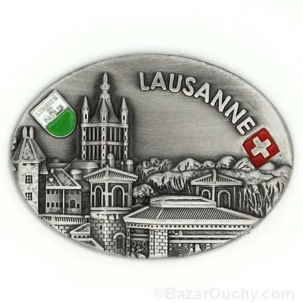 Lausanne magnet - Oval metal