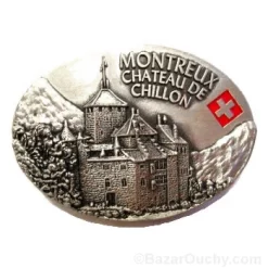 Montreux Chillon-Magnet – Ovales Metall