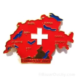 Magnet in the shape of Switzerland - Metal