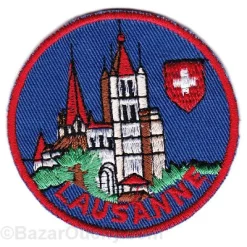 Lausanne Cathedral round sewing badge