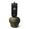 Cloche de vache suisse - Vieille - Antique - Courroie Edelweiss