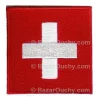 Toppa da cucire Swiss Cross - Quadrato 4.5x4.5