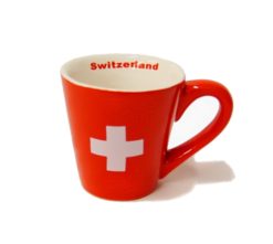 Tazza da caffè espresso croce svizzera