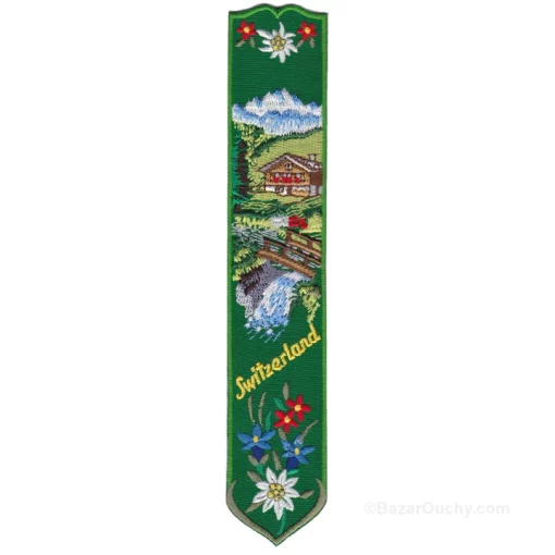 Marque-page Signet - Chalet suisse - Vert