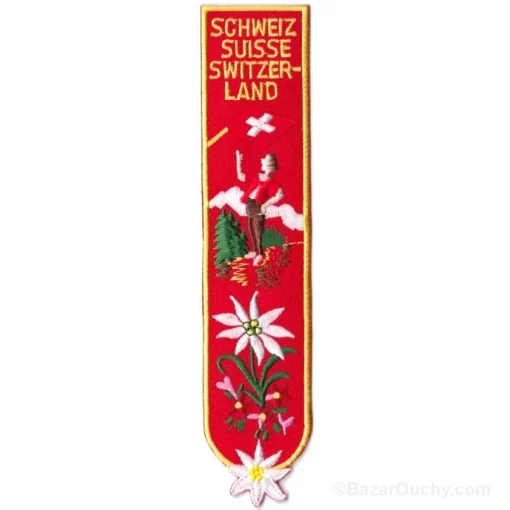 Marque-page Signet - Lanceur drapeau suisse - Rouge