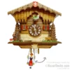 Pendule Horloge petit chalet croix suisse