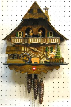 Horloge coucou suisse pendule chalet