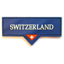 Swiss plastic badge