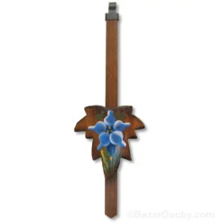 Balancier horloge coucou - Pendule - Bois sculpte peint