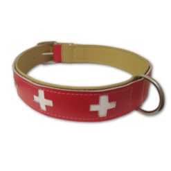Collar de perro - cruz suiza