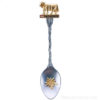 Souvenir Swiss spoon - Golden cow