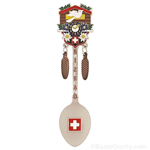 Souvenir Swiss spoon - cuckoo clock
