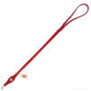 Dog leash swiss cross red leather