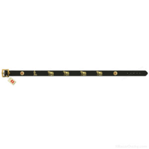 Ceinture avec vache en métal Appenzell en cuir