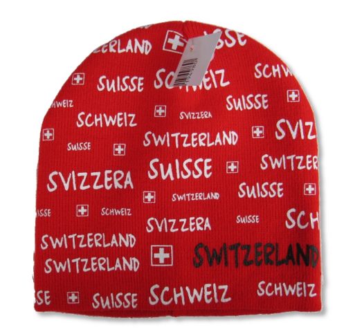 Bonnet suisse - Villes suisse - Rouge