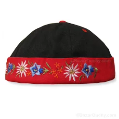 Capet armailli suisse avec fleurs- Réglable