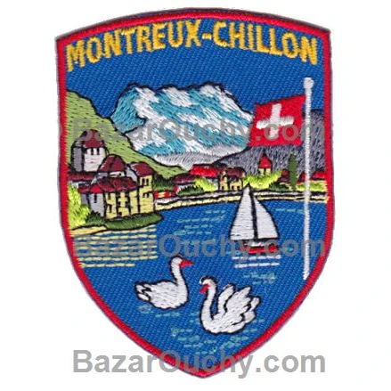 Parche para coser Montreux-Chillon redondeado