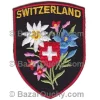 Swiss sewing badge - Bouquet - Rounded