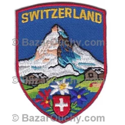 Insignia de costura suiza - Matterhorn - Redondeada