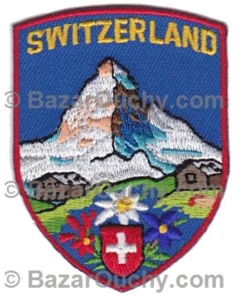 Ecusson à coudre suisse - Cervin - Arrondi