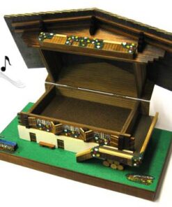 Chalet à musique suisse danseurs