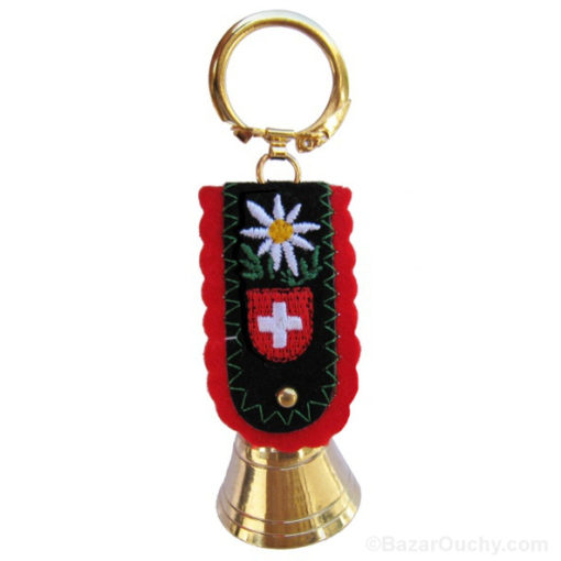 Swiss bell key ring - Cast iron